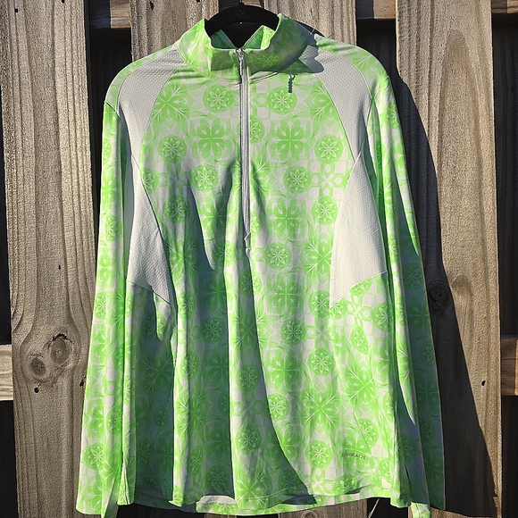 Cutter & Buck Jackets & Blazers - 45) ANNIKA Green Breathable UV Sz. XL